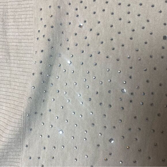 LIV Milano New W/Tags Knit Sweater Heather Oatmeal Color Size XL - Picture 8 of 12